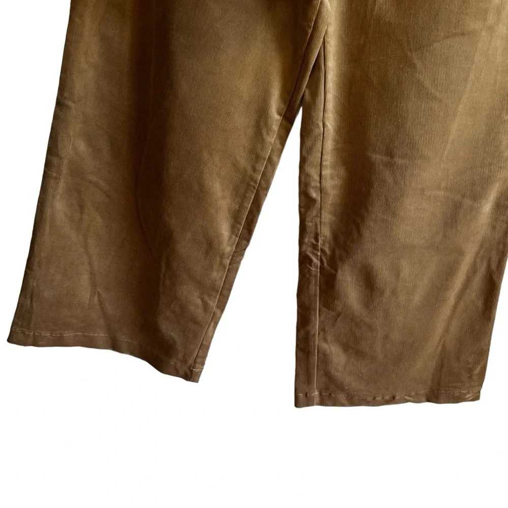 Smash & Tess tan corduroy wide leg high waist pants size L excellent condition - Picture 4 of 11